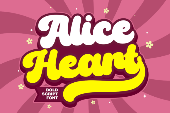Alice Heart: A Retro Display Typeface for Bold Web Design