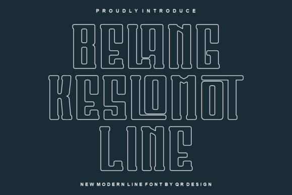 Belang Keslomot Line: A Bold Typeface for Real Brand Identity