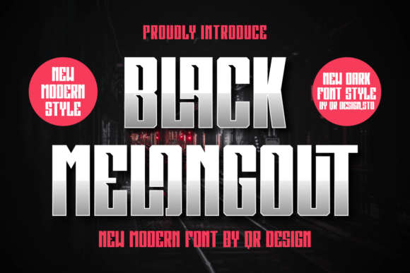 Black Melongout: The Dark Display Typeface for High-Impact Campaigns