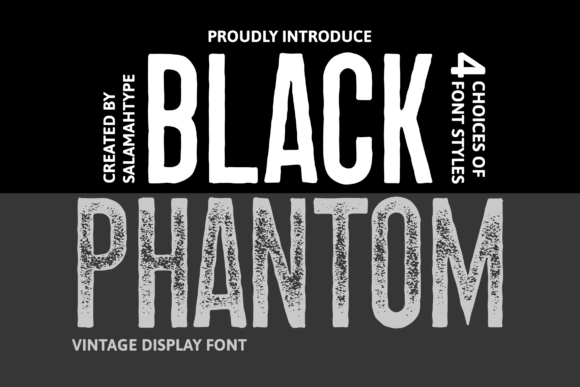 Black Phantom: A Display Sans Serif for Modern Editorial Design