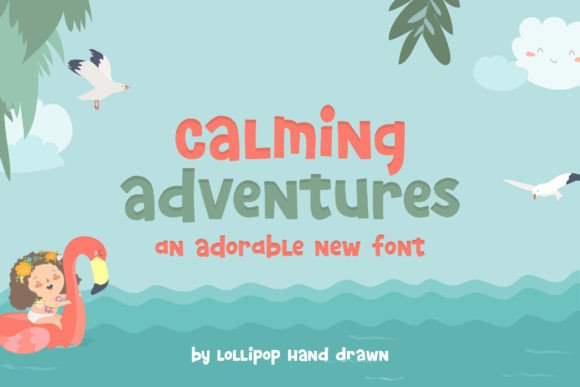 Calming Adventures: A Display Typeface for Modern Editorial Design