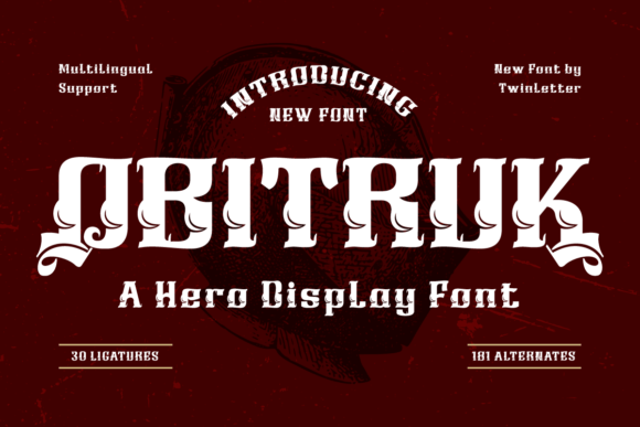 Obitruk: The Bold Serif Font for Strong Brand Identity