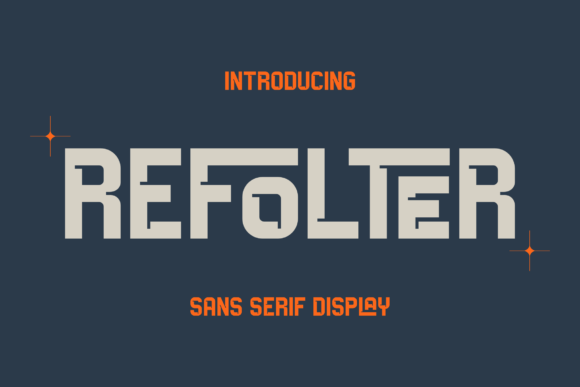 Refolter: A Premium Serif Display Font for Editorial Design