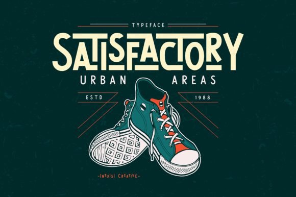 Satisfactory: The Vintage Display Font for Scroll-Stopping Campaigns